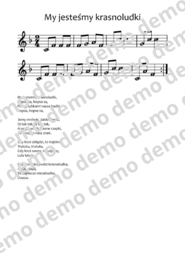 My jesteśmy krasnoludki nuty literowe