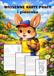 Wiosenne karty pracy – Zajączek Tymek. Opis, opowiadanie, kolorowanka i piosenka