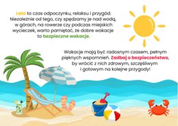 Zestaw materiałów edukacyjnych - BEZPIECZNE WAKACJE