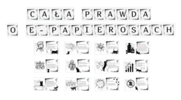 Gazetka szkolna o e-papierosach - Cała prawda o E-PAPIEROSACH/ Gazetka na temat szkodliwości palenia e-papierosów