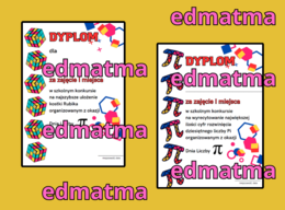 Dyplomy - zestaw z okazji Dnia Liczby Pi