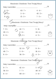 Mnożenie i Dzielenie: Test Twojej Mocy! - mini kartkówki