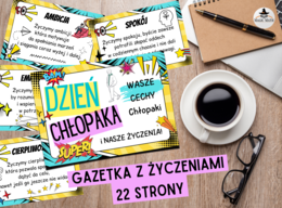 DZIEŃ CHŁOPAKA - gazetka z życzeniami, 22 strony