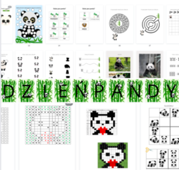 Dzień Pandy - 16 marca girlanda + zadania