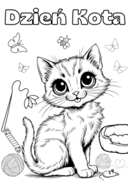 Dzień Kota - Kolorowanka XXL