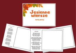 JESIEŃ W BIBLIOTECE - wiersze - karta pracy - biblioteka