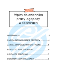 Logopeda w szkole podstawowej – przykładowe wpisy do dziennika