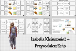 Notatka okienkowa/stacja zadaniowe/notatka/notatka graficzna/karta pracy/sketchnotka „Gęstość substancji”, „Przeliczanie jednostek masy i objętości” w pdf. Chemia 7, dział „Substancje”. Materiał wykonany na podstawie podręcznika z wydawnictwa MAC – nowoś