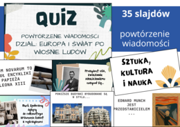 Prezentacja z quizem do działu: "Europa i świat po Wiośnie Ludów" – historia, klasa 7