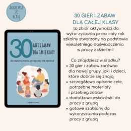 30 GIER I ZABAW DLA CAŁEJ KLASY