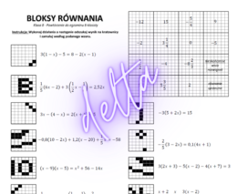 Równania, bloksy - klasa 8 powtórzenie egzamin ósmoklasisty