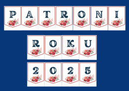 PATRONI ROKU 2025 – girlanda – biblioteka – język polski – wersja 3