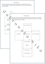 Siatki graniastosłupów prostych