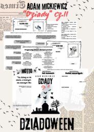 Lekturowe karty pracy "Dziady" cz.II, A. Mickiewicz - kl.7-8