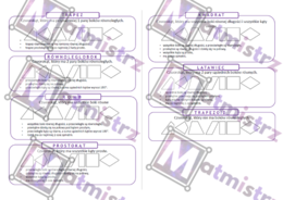Notatka własnosci i klasyfikacja czworokątów