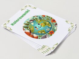 Kolorowanki. Zwierzęta. Rośliny. Grzyby. Sceny związane z ochroną przyrody.