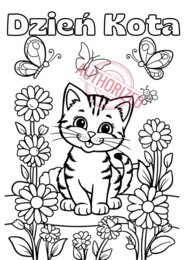 Kolorowanka XXL na Dzień Kota
