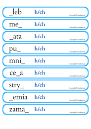 Gra typu kaboom – ortografia
