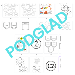 LAPBOOK - GŁOSKA [SZ] | logopedia | poznawanie liter