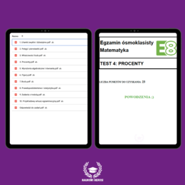 Autorski zbiór arkuszy do E8 - Matematyka