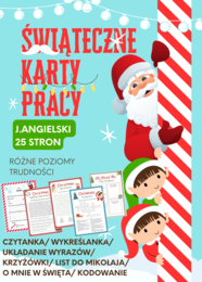 🎄 Świąteczne karty pracy – język angielski 🎅