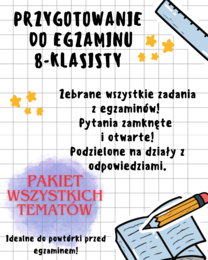📘 Przygotowanie do Egzaminu Ósmoklasisty – Pakiet Wszystkich Tematów