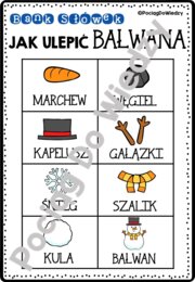 Zima - Jak ulepić bałwana