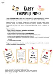 Karty PROPONUJĘ POMOC