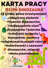 Karta pracy Dzień dinozaura.