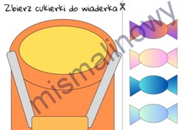 Wytnij cukierki i wrzuć do wiaderka