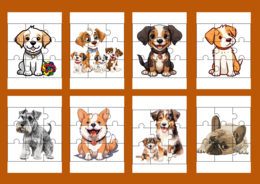 DZIEŃ KUNDELKA – puzzle – 19 szt.- biblioteka – świetlica