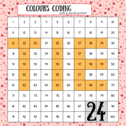 Valentine's Day - colour coding