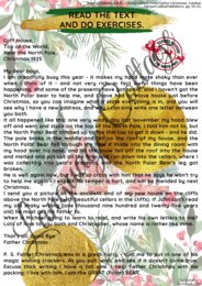 Christmas worksheet B1-B2