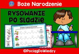 Boże Narodzenie - Rysowanie po śladzie