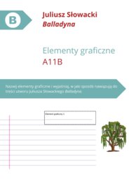 Balladyna - elementy graficzne - egzamin ósmoklasisty