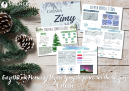 Gazetka na Pierwszy Dzień Zimy do pracowni chemicznej