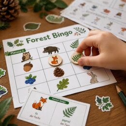 Gra. Forest Bingo