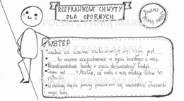 Rysnotka "ROZPRAWKOWE CHWYTY DLA OPORNYCH" - pisanie rozprawki