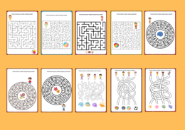 WAKACJE – labirynty – 10 wersji