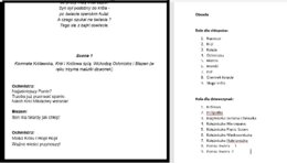 Scenariusz przedstawienia " Księżniczka na ziarnku grochu" wg utworu Jana Brzechwy (pisany wierszem)