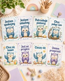 Sowa widzi emocje – plakaty do kącika emocji