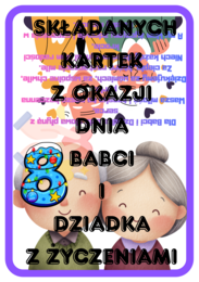 Kartki składane Dzień BABCI i DZIADKA