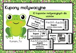 Kupony motywacyjne dla uczniów