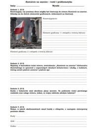 Sprawdzian z "Kamieni na szaniec"