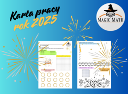 Karta pracy matematyka - rok 2025