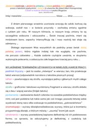 Jesień - jesienne nastroje w wierszach Marii Konopnickiej "Jesienią" i Leszka Długosza "Dzień w kolorze śliwkowym".