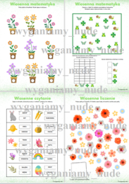 Pierwszy dzień wiosny, karty pracy wiosna