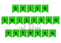 Dzień Świętego Patryka Saint  Patrick's Day girlanda