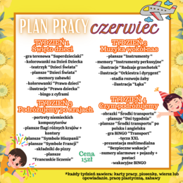 PLAN PRACY - CZERWIEC