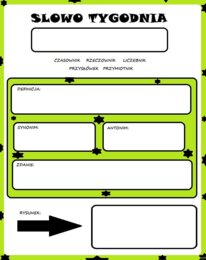 Język polski. Słowo tygodnia